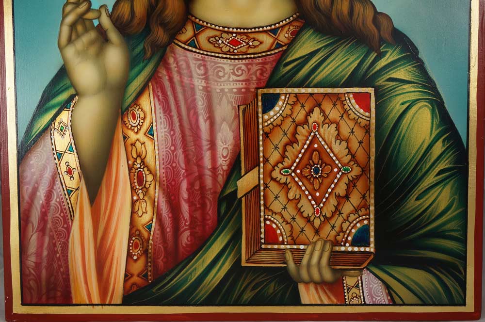 Christ Pantocrator Hand-Painted Orthodox Icon