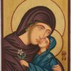 Saint Anna Icon small Hand Painted Byzantine Orthodox