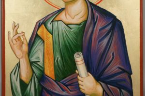 Saint Philip the Apostle Hand Painted Byzantine Orthodox Icon on Wood
