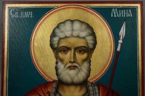 Martyr Menas of Egypt Hand-Painted Orthodox Icon