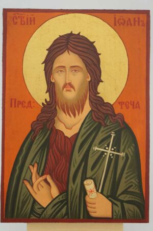 St John the Baptist small Icon Hand Painted Byzantine Orthodox