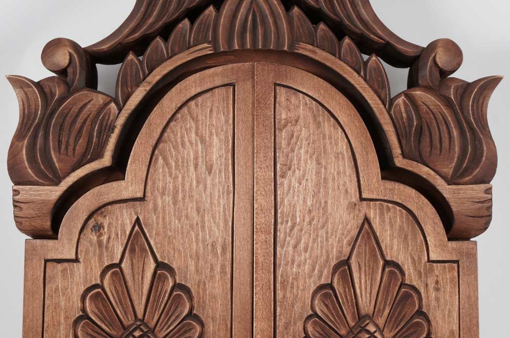 Theotokos Eleusa Hand-Painted Greek Orthodox Triptych