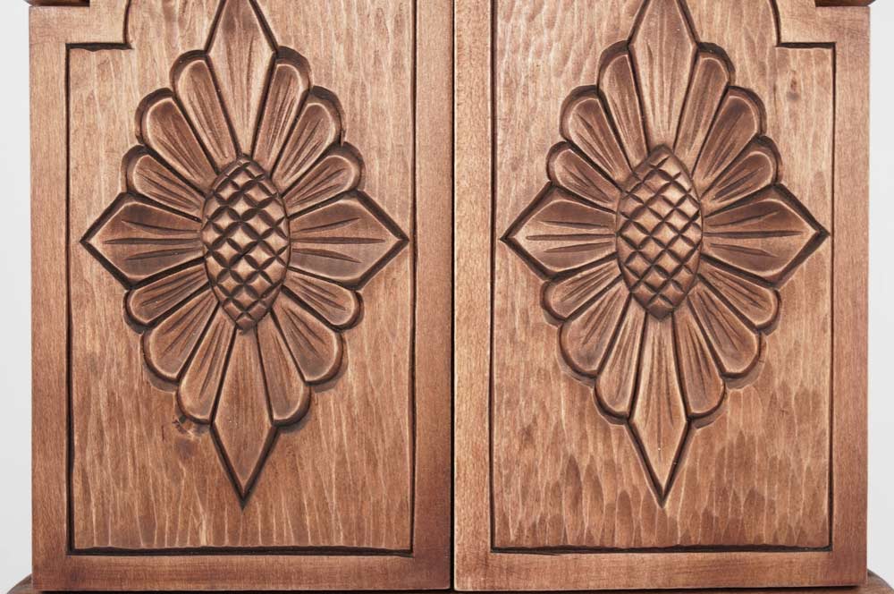 Theotokos Eleusa Hand-Painted Greek Orthodox Triptych