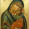 Theotokos Tenderness (Eleusa) Hand-Painted Byzantine Icon