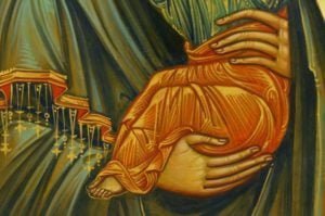 Theotokos Tenderness (Eleusa) Hand-Painted Byzantine Icon