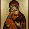 Theotokos of Vladimir Hand-Painted Russian Orthodox Icon