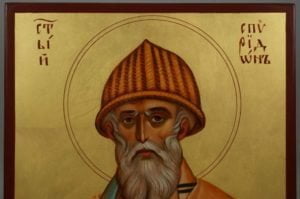 St Spyridon of Trimythous Hand-Painted Orthodox Icon