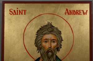 Hand-Painted Orthodox Icon of Saint Andrew the Apostle