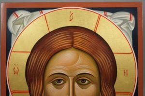 The Holy Face Ubrus Mandylion Hand-Painted Russian Orthodox Icon