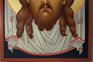 The Holy Face Ubrus Mandylion Hand-Painted Russian Orthodox Icon