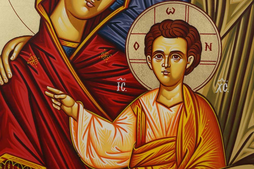 The Holy Family Hand-Painted Greek Orthodox Icon