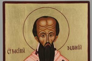 St Basil of Caesarea Icon Hand Painted Orthodox