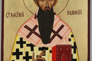 St Basil of Caesarea Icon Hand Painted Orthodox