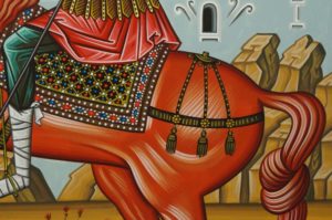 St Demetrios the Myrrh-Streamer Hand-Painted Greek Orthodox Icon