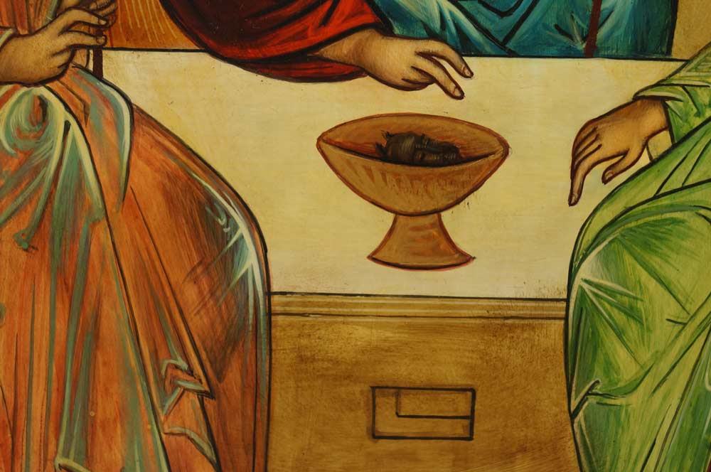 Hospitality of Abraham (Andrei Rublev) Holy Trinity Hand-Painted Icon