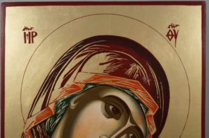 Virgin Mary Theotokos Tender Mercy Hand-Painted Orthodox Icon