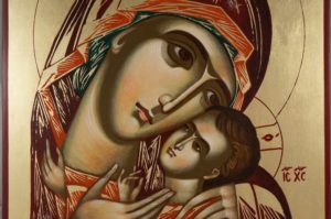 Virgin Mary Theotokos Tender Mercy Hand-Painted Orthodox Icon