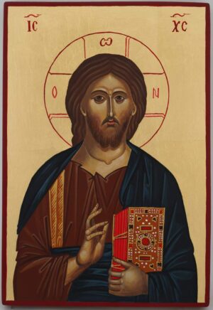 christ our lord (mt athos) icon hand painted orthodox