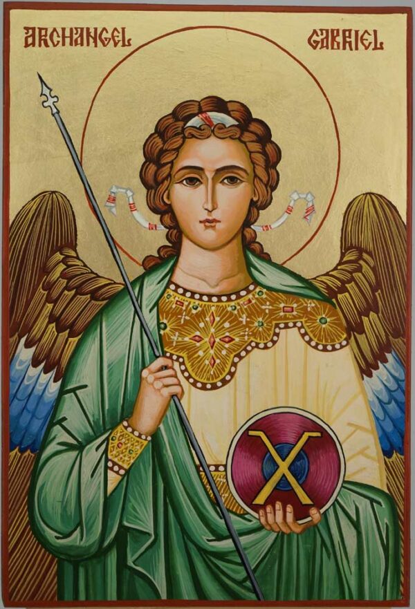 Gabriel the Archangel Icon Hand Painted Byzantine Orthodox