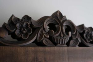 Virgin of Tenderness (carved wood) Hand-Painted Orthodox Icon