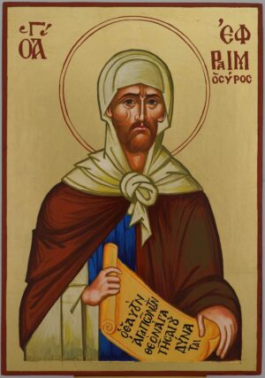 st ephraim the syrian icon hand painted orthodox