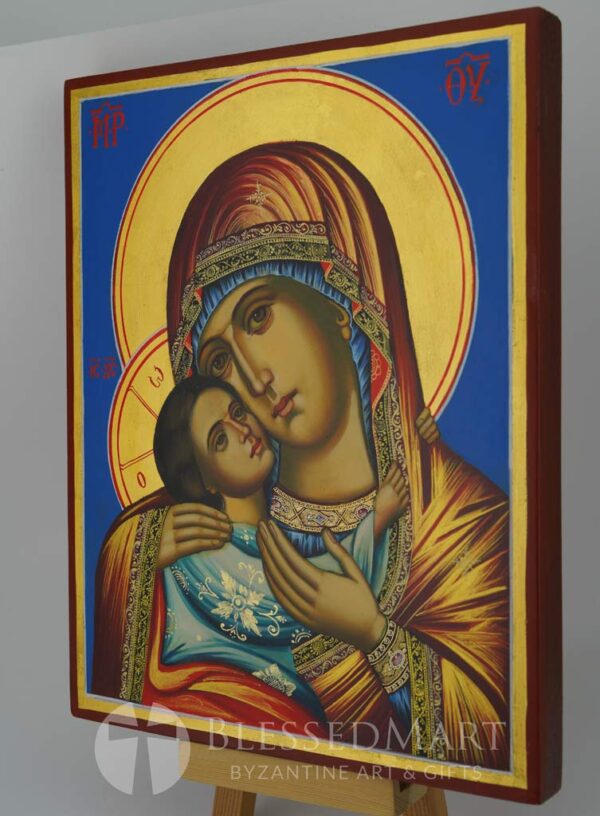 virgin of tenderness (rila monastery) icon hand painted orthodox