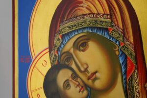 virgin of tenderness (rila monastery) icon hand painted orthodox