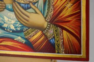 virgin of tenderness (rila monastery) icon hand painted orthodox