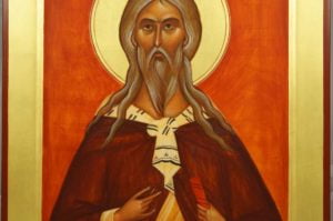 Holy Prophet Elijah Hand-Painted Russian Icon Novgorod school Tretyakov Gallery