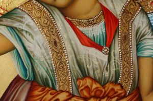 Hand-Painted Icon Virgin Mary Axion Estin (Dostoino Est)