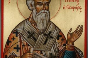 Hand-Painted Greek Orthodox Icon of Saint Ignatius of Antioch