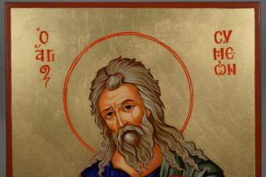 St Simeon The God-Receiver Symeon Hand-Painted Orthodox Icon