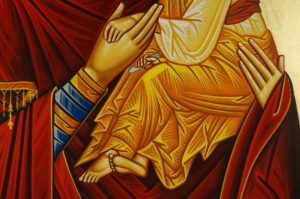 Hand-Painted Orthodox Icon of Theotokos Tender Mercy