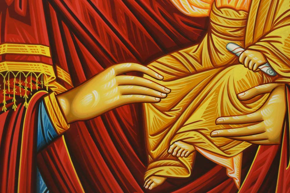 Mother of God the Guide Hand-Painted Icon