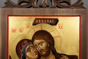 Jesus Christ (Do not weep for me, mother) Hand-Painted Byzantine Icon