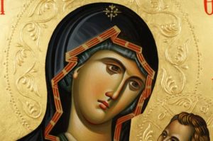 Panagia Hodegetria Hand-Painted Orthodox Byzantine Icon