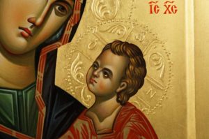 Panagia Hodegetria Hand-Painted Orthodox Byzantine Icon