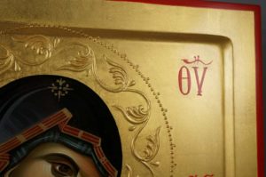 Panagia Hodegetria Hand-Painted Orthodox Byzantine Icon