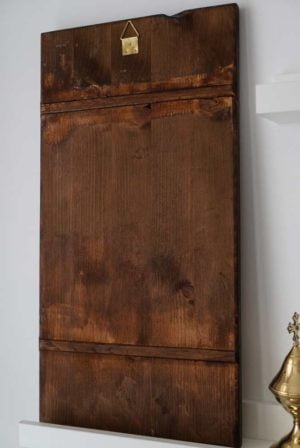 The Mother of God Enthroned Hand-Painted Byzantine Icon