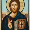christ pantocrator (sinai) icon hand painted orthodox