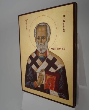 st nicholas of myra icon hand painted orthodox