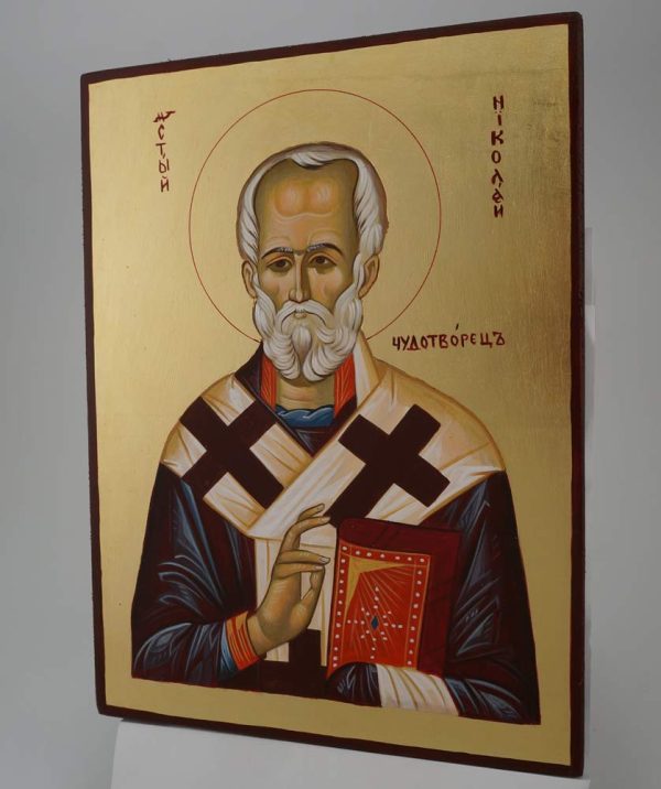st nicholas of myra icon hand painted orthodox