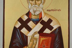 st nicholas of myra icon hand painted orthodox