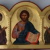 Deesis Deisis Hand-Painted Orthodox Icon Christ in Majesty Theotokos Supplicating St John the Baptist
