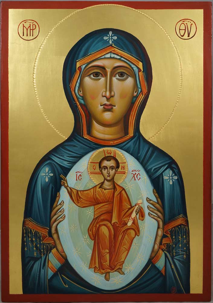 Mother of God (Oranta) Orans Hand-Painted Russian Orthodox Icon