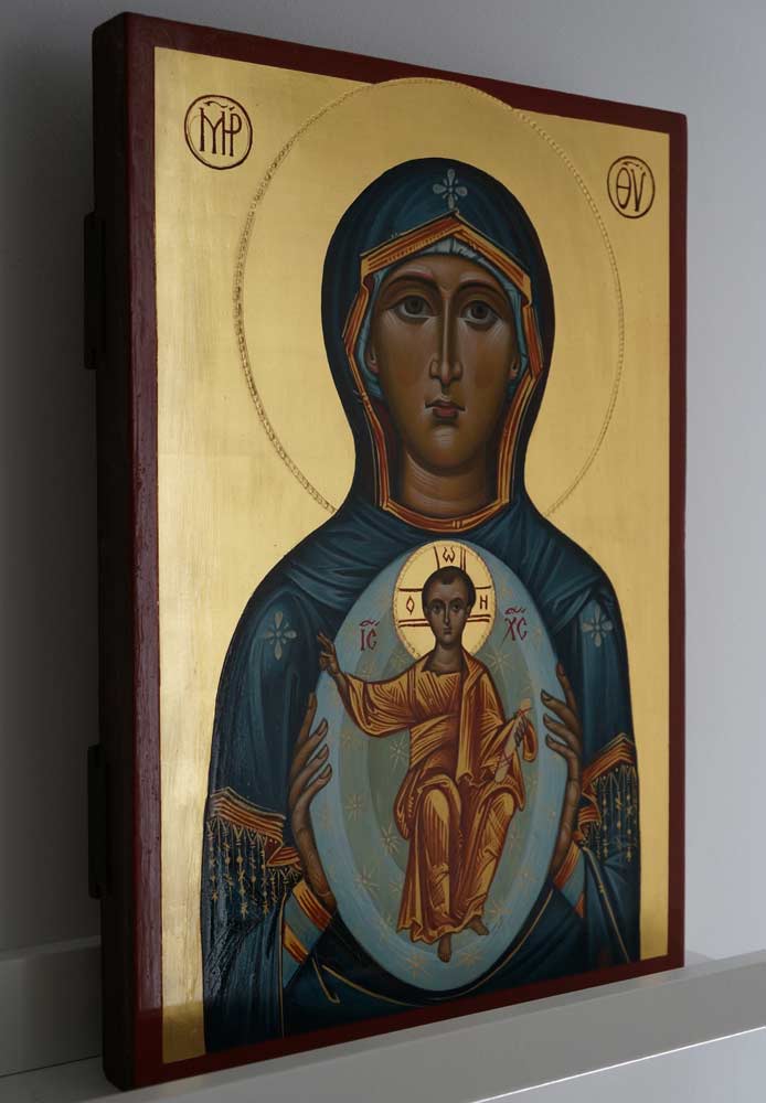Mother of God (Oranta) Orans Hand-Painted Russian Orthodox Icon