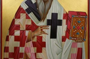 St Epiphanius of Salamis Hand-Painted Greek Orthodox Icon