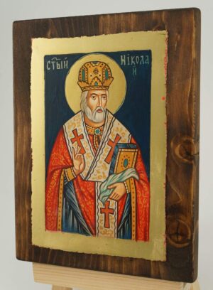 St Nicholas of Myra Icon Hand Painted Orthodox
