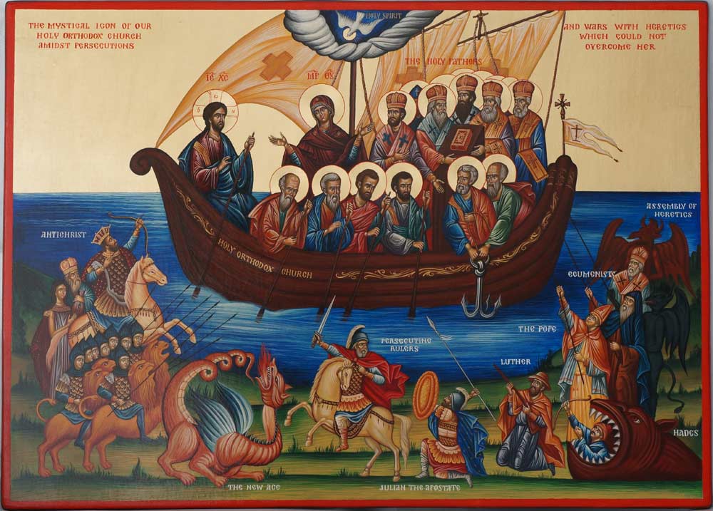 Ark of Salvation The Mystical Icon of our Holy Orthodox Church Hand-Painted Icon