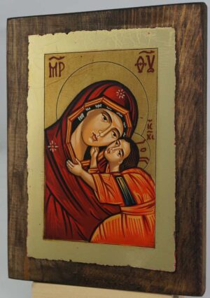 Theotokos Sweet Loving small Hand Painted Icon Byzantine Orthodox
